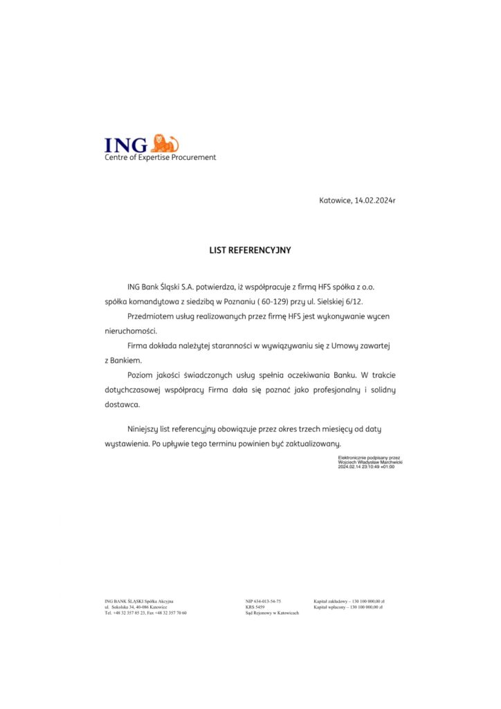 Referencja – Santander Bank Polska